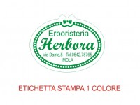 Etichette adesive per erboristerie, cosmetica, cosmesi (mm 36X28)  (cod.19M )